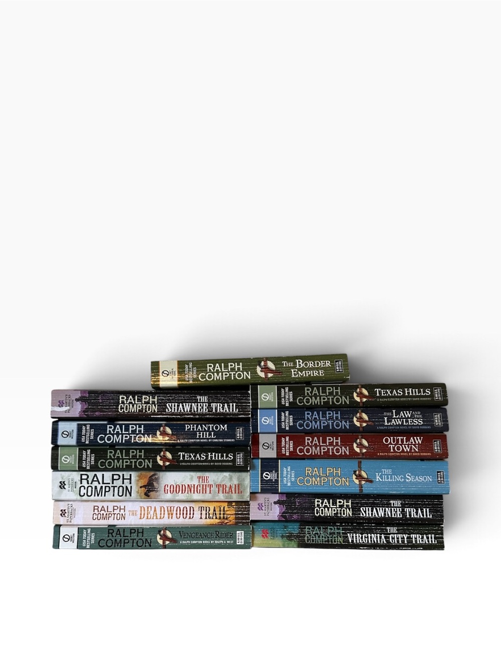 Ralph Compton Paperback Western Country Western Cowboy Lot (13 books)